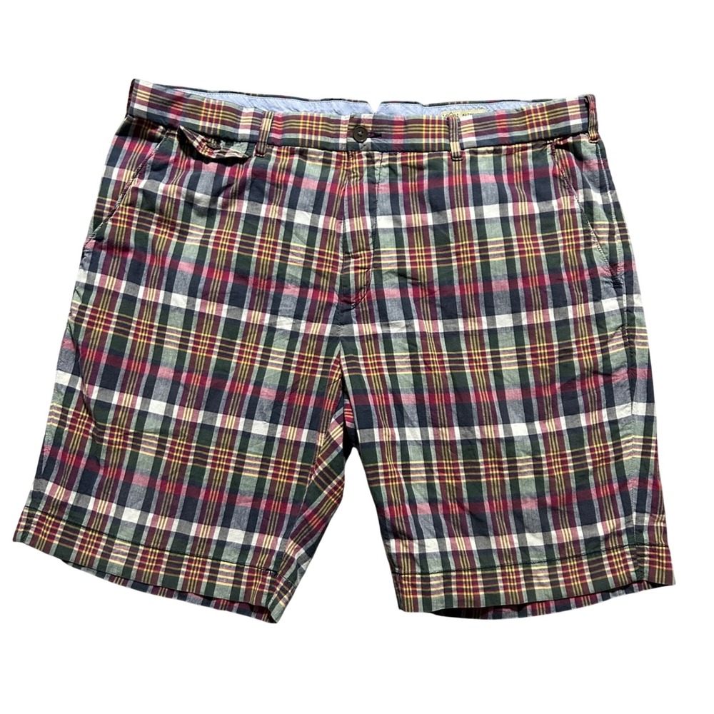 VTG Polo Ralph Lauren Shorts Mens 38 Multicolor India Madras Plaid Preppy Cotton